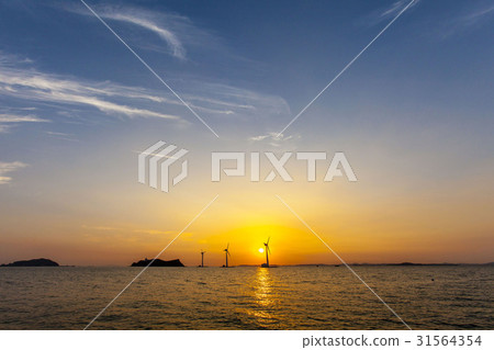 Turbine, Nuey Island, Daebu Island, Ansan City, Gyeonggi-do Turbine, Nuey Island, Daebu Island, Ansan City, Gyeonggi-do 31564354