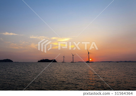 Turbine, Nuey Island, Daebu Island, Ansan City, Gyeonggi-do Turbine, Nuey Island, Daebu Island, Ansan City, Gyeonggi-do 31564364