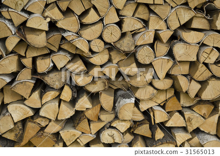Firewood, Rice Folk Village, List Bianca, Siberia, Russia 31565013