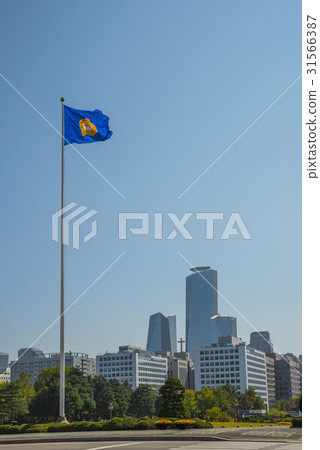 Flag, National Assembly, Seoul International Financial Center, Securities, Yeouido, Yeongdeungpo-gu, Seoul 31566387