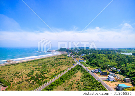奧運衝浪場地Fisigasaki海岸的航拍照片 奧運衝浪場地Fisigasaki海岸的航拍照片 31566825