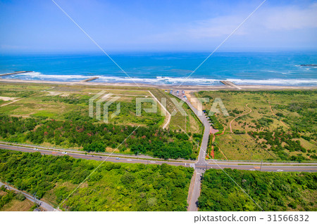 奧運衝浪場地Fisigasaki海岸的航拍照片 奧運衝浪場地Fisigasaki海岸的航拍照片 31566832