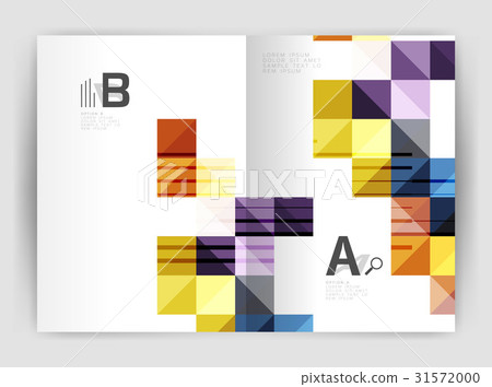 Vector square leaflet, business a4 print template Vector square leaflet, business a4 print template 31572000