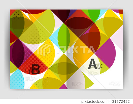 Abstract circle design business annual report Abstract circle design business annual report 31572432