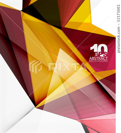 Low poly geometric 3d shape background 31573001