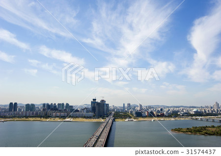 汝矣島麻浦大橋,永登浦區,漢江,首爾 汝矣島麻浦大橋,永登浦區,漢江,首爾 31574437
