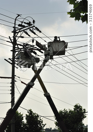 Electric pole Electric pole 31574669