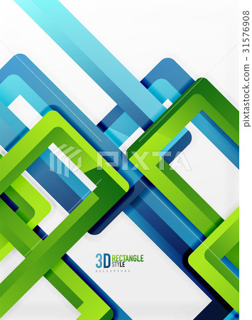 Rectangle tube elements, vector background 31576908