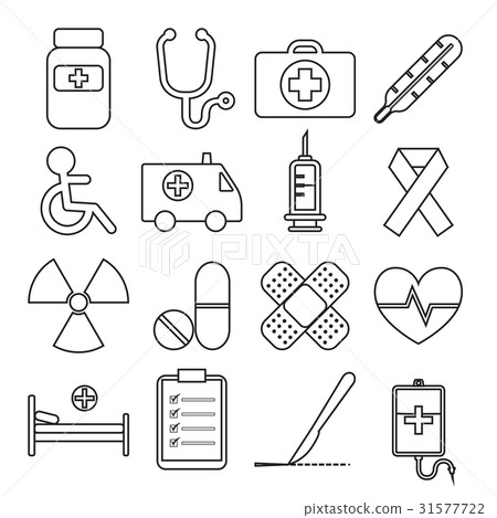 Set of Medical Line Icon Set of Medical Line Icon 31577722