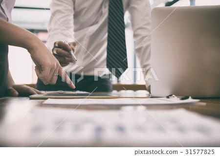 Businesswoman working with businessman. business Businesswoman working with businessman. business 31577825