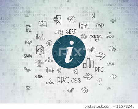 Web design concept: Information on Digital Data Web design concept: Information on Digital Data 31578243