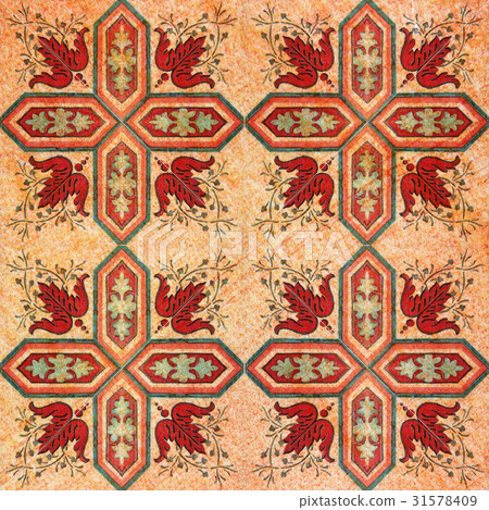 Old decorative sandstone tile background patterns Old decorative sandstone tile background patterns 31578409