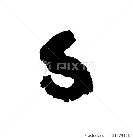 Vector hand drawn letter S  31579498
