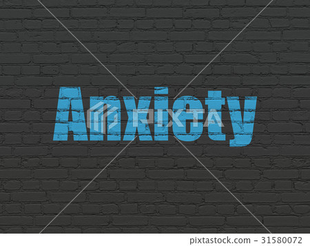 Medicine concept: Anxiety on wall background Medicine concept: Anxiety on wall background 31580072
