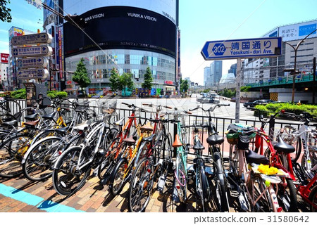 The view of the east exit of Shinjuku Great Guard The view of the east exit of Shinjuku Great Guard 31580642