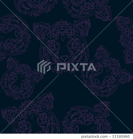 Abstract tiger pattern jungle tropical Abstract tiger pattern jungle tropical 31580960