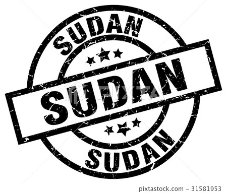 Sudan black round grunge stamp Sudan black round grunge stamp 31581953
