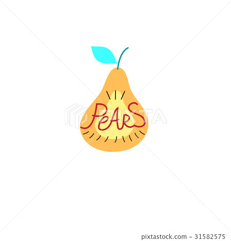 Sign graphics pear 31582575