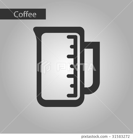 black and white style measuring cup 31583272