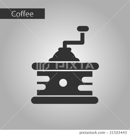 black and white style icon coffee grinder 31583443