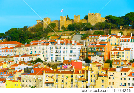 Lisbon Castle at sunset, Portugal 31584246