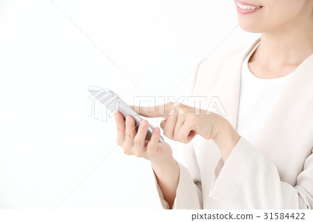 Smartphone Business Woman Smartphone Business Woman 31584422