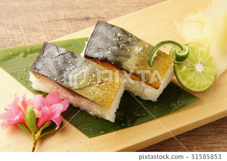 Mackerel sushi 31585853