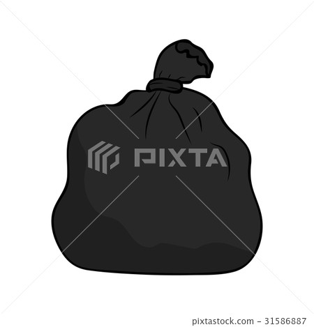 trash bag isolated illustration 31586887