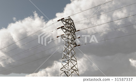 Overhead power line 31587337