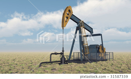 Oil pump in a landscape 31587339