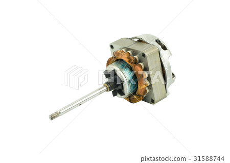 coil electric fan, isolated on white background.. 31588744