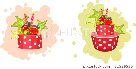 set of birthday cakes set of birthday cakes 31589550