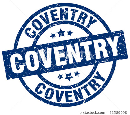 Coventry blue round grunge stamp Coventry blue round grunge stamp 31589998