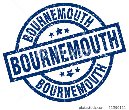 Bournemouth blue round grunge stamp Bournemouth blue round grunge stamp 31590111