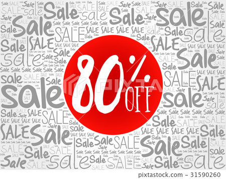 80% OFF Sale words cloud 80% OFF Sale words cloud 31590260