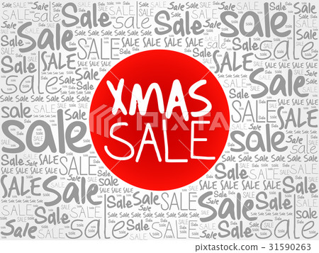 XMAS SALE words cloud XMAS SALE words cloud 31590263