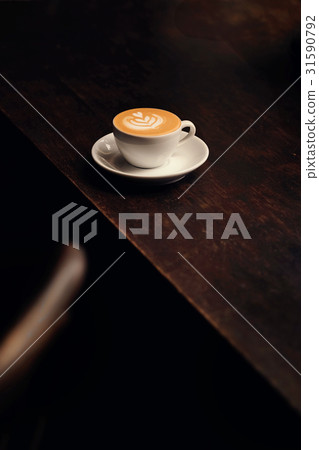 Coffee machiato, latte art Coffee machiato, latte art 31590792