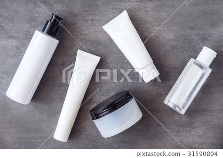 Bottles and jars with beauty cosmetics Bottles and jars with beauty cosmetics 31590804