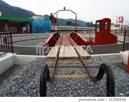 從JR三好站到東武鐵路的SL重新安置的卡車 31590836
