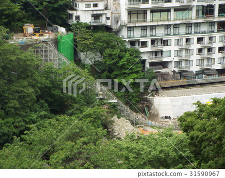Monorail will be active for construction in the mountains and steep slopes Monorail will be active for construction in the mountains and steep slopes 31590967