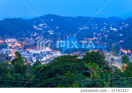 Kandy aerial panoramic view Kandy aerial panoramic view 31591817