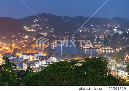 Kandy aerial panoramic view Kandy aerial panoramic view 31591819