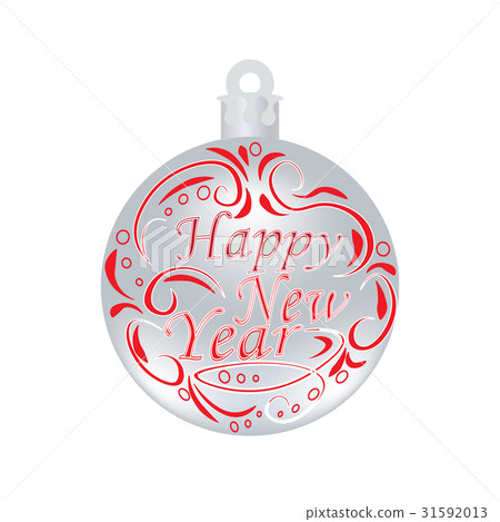 Christmas, New Year festive red inscription on a 31592013