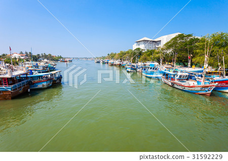 Fishing boats in Negombo Fishing boats in Negombo 31592229
