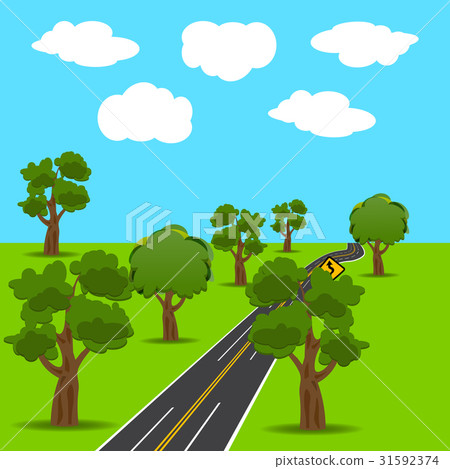 Intersections and branch roads in the animated Intersections and branch roads in the animated 31592374