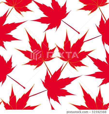 Red maple leaves. Seamless pattern. Japanese Red maple leaves. Seamless pattern. Japanese 31592388