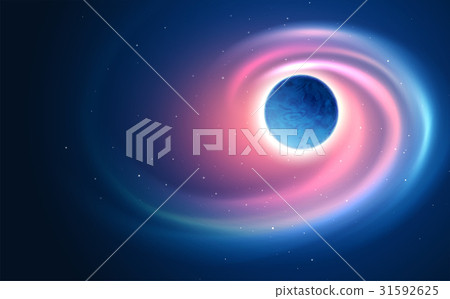 Cosmic glow of the planet background. Vector Cosmic glow of the planet background. Vector 31592625