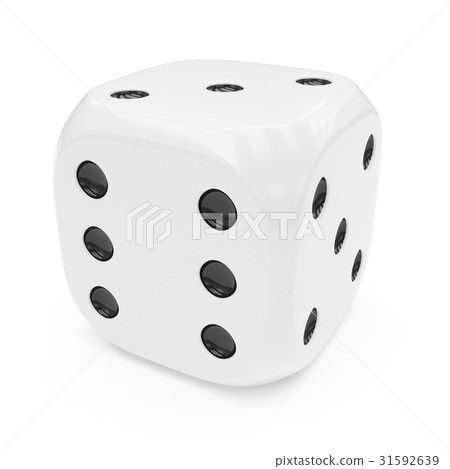 3d rendering white dice isolated on white 31592639