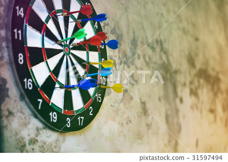 Dartboard Arrows Hit Target Game Activity Dartboard Arrows Hit Target Game Activity 31597494
