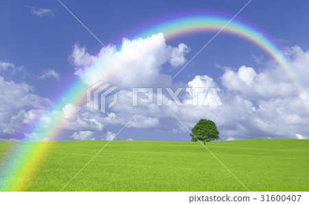 Ichigi在草原,雲彩和彩虹 Ichigi在草原,雲彩和彩虹 31600407